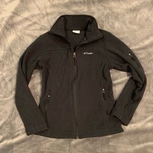 EUC black Columbia fleece jacket